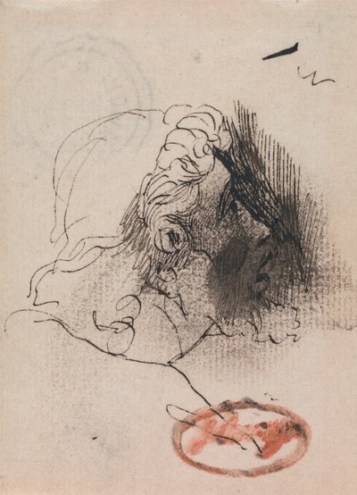 Head of a Man in Profile by George Romney